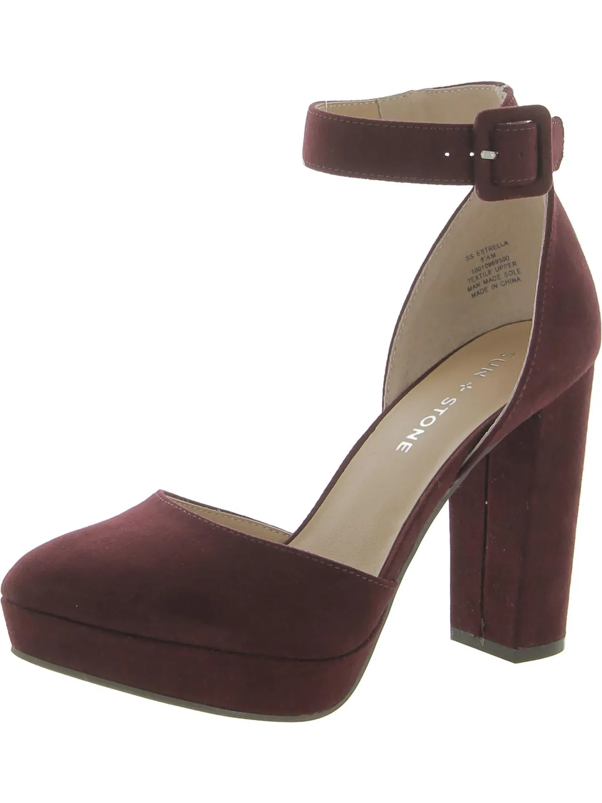 Wedding Reception Shoes Estrella Womens Comfort Insole Ankle Strap Pumps