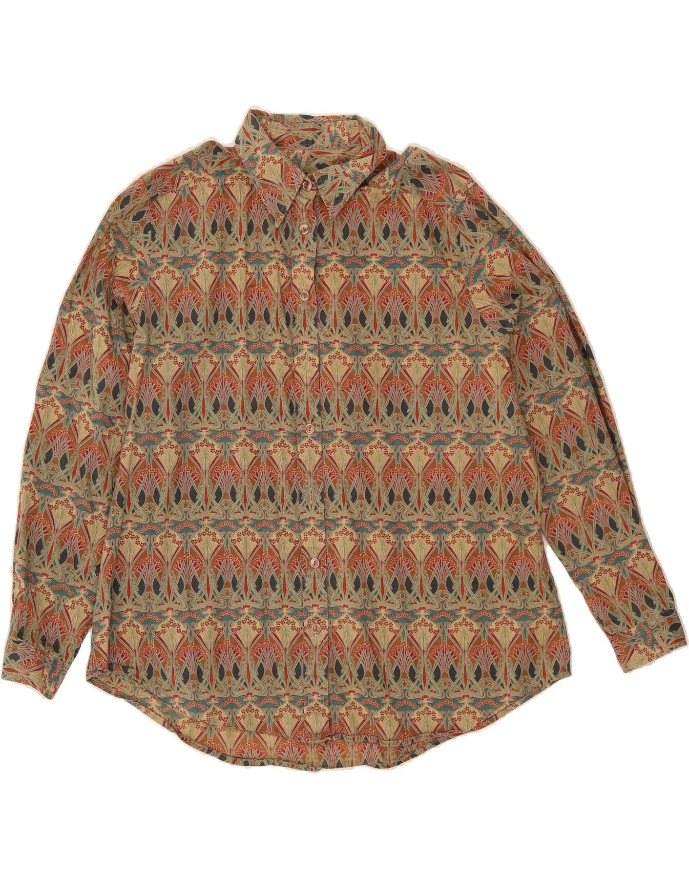 Brunch Outfit VINTAGE Womens Shirt UK 18 XL Multicoloured Paisley Cotton
