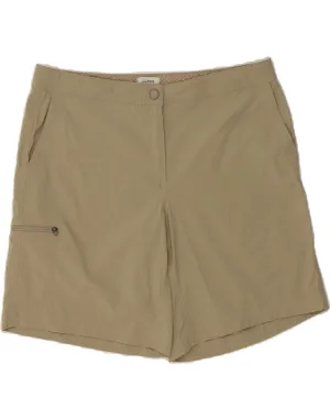 L.L.BEAN Womens Cargo Shorts US 14 XL W34 Green Nylon Fashion Statement