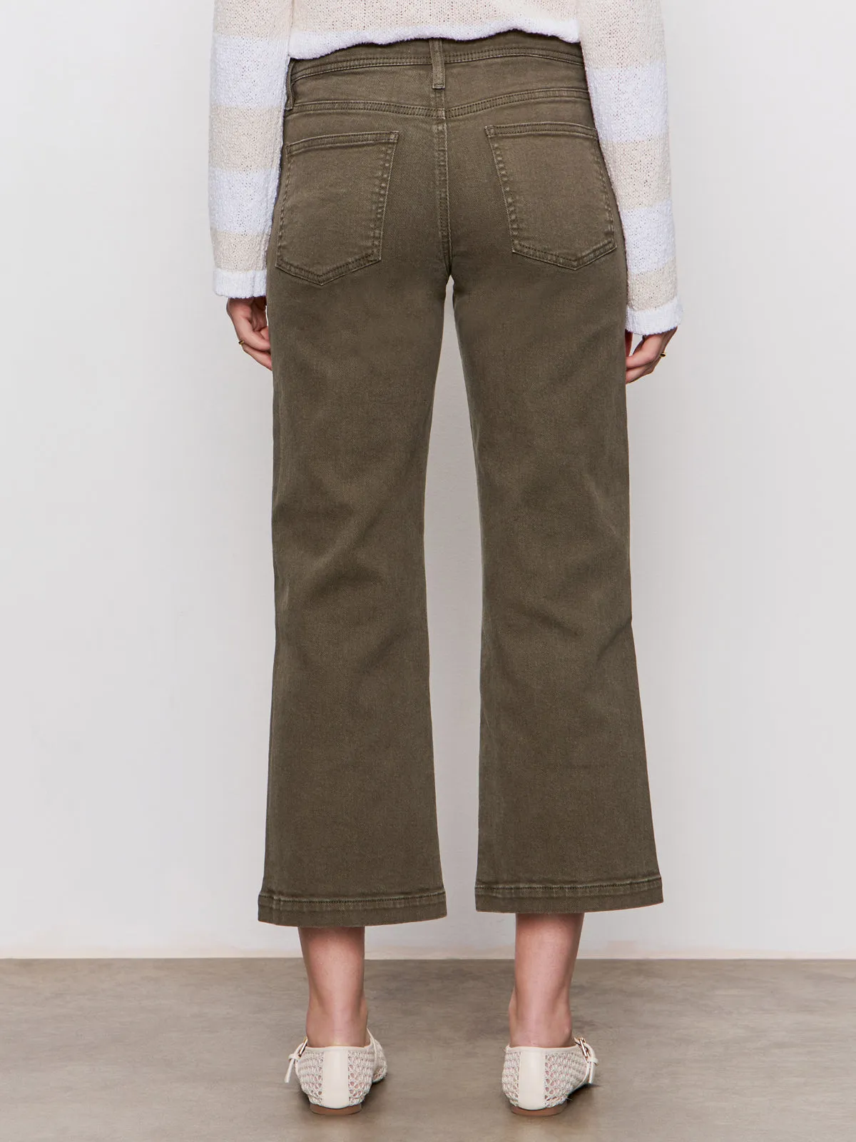 League Crop Jeans Fatigue BreathableLining