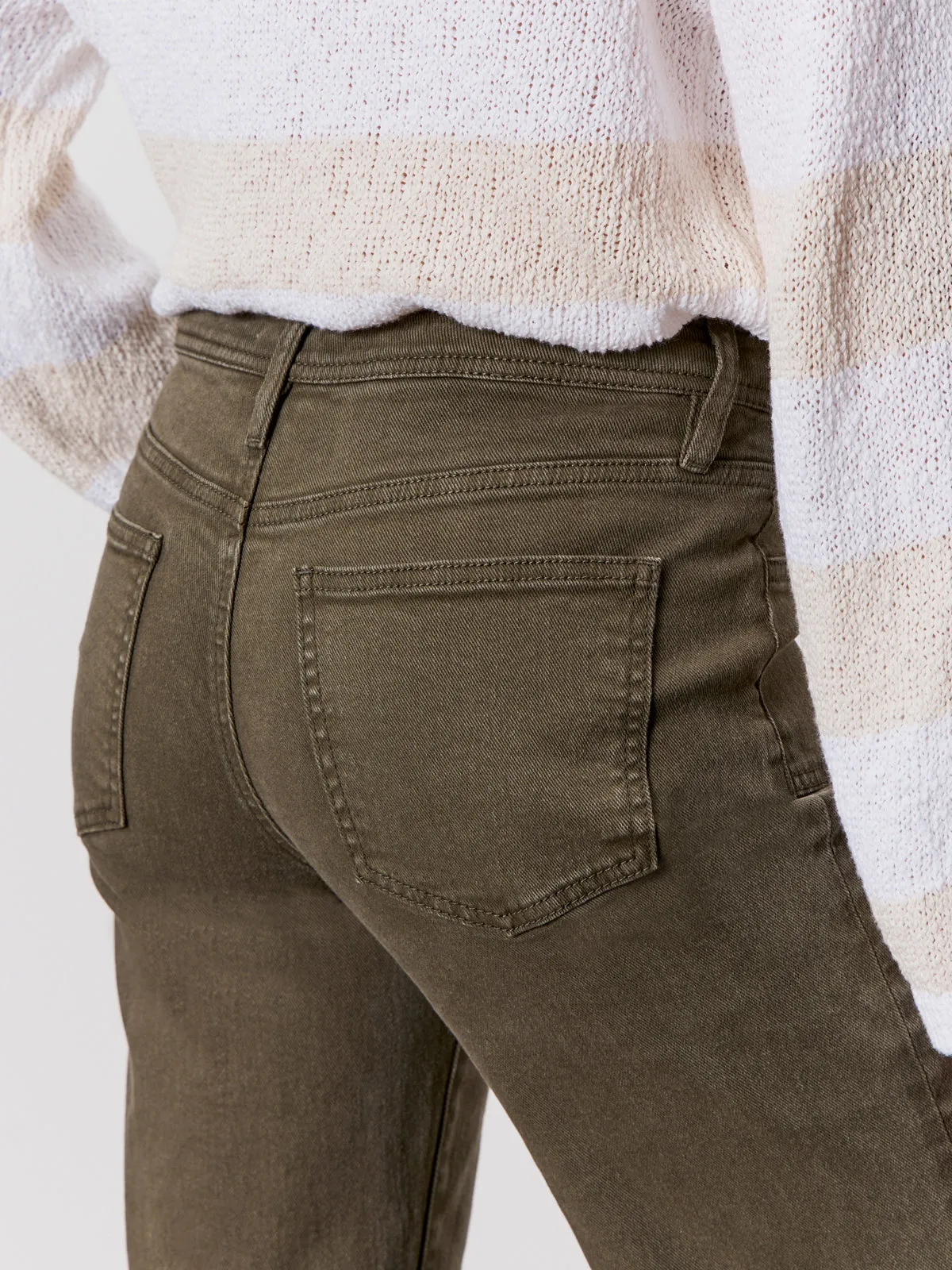 League Crop Jeans Fatigue Slim Fit Design