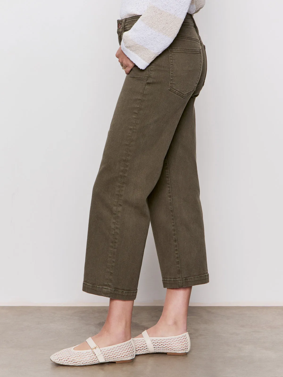 Modern Comfort League Crop Jeans Fatigue