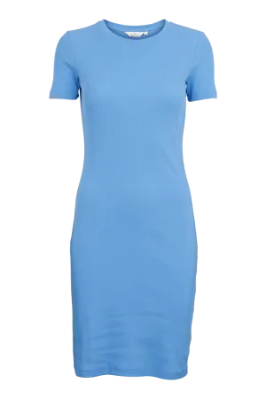 French Vibe Cruise-Wear Ludmilla Dress - Azure Blue