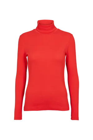 Ludmilla High-neck - High Risk Red Versatile Fit Relaxed Comfort Fit