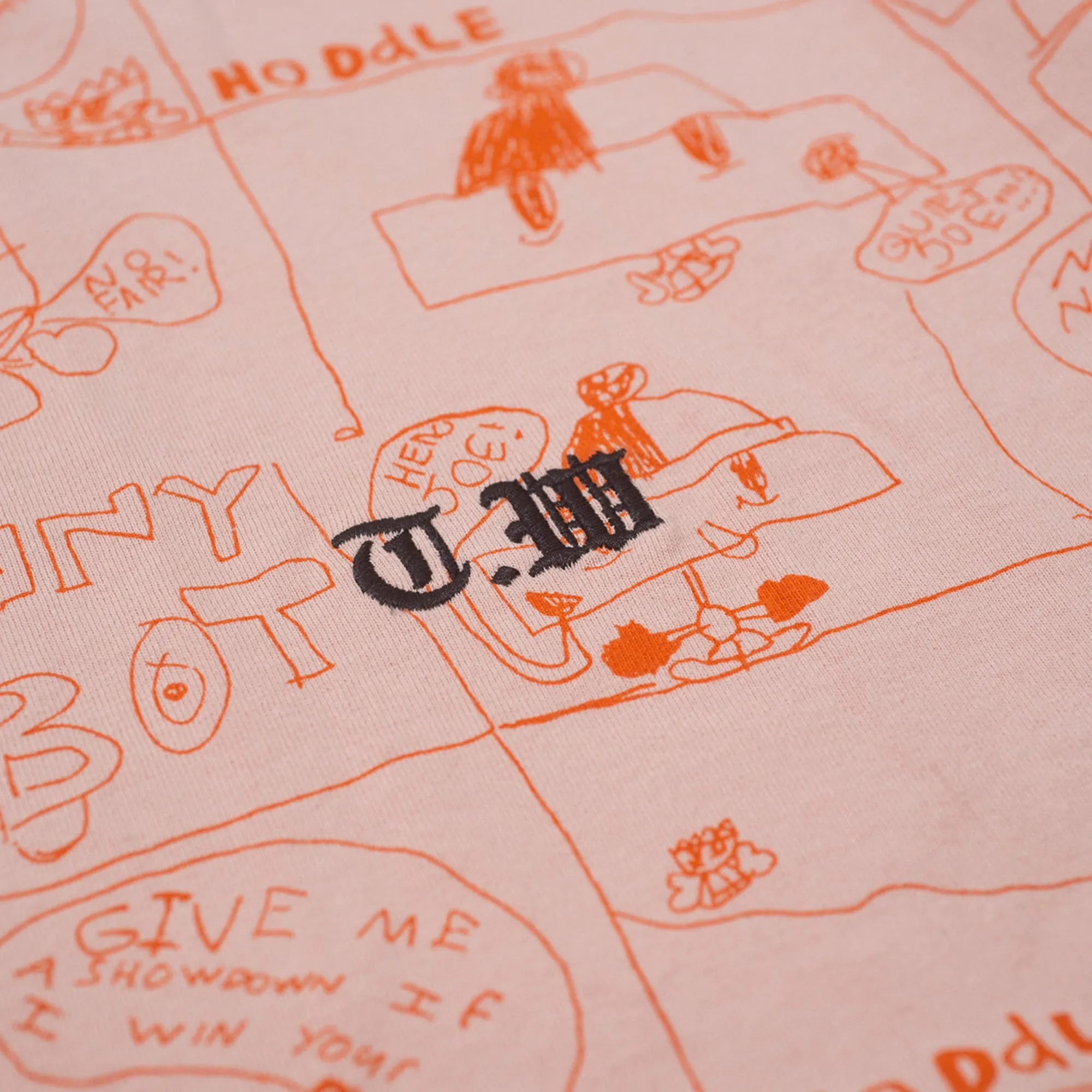 Quick Dry Wear V neck elegance Hoddle Quiet Joe Long-Sleeve Tee - Salmon / Burnt Orange