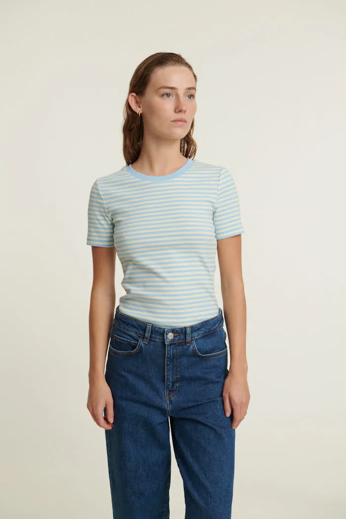 Ludmilla O-Neck - Dutch canal / vanilla custard Light Fit Wear Temperature Regulating