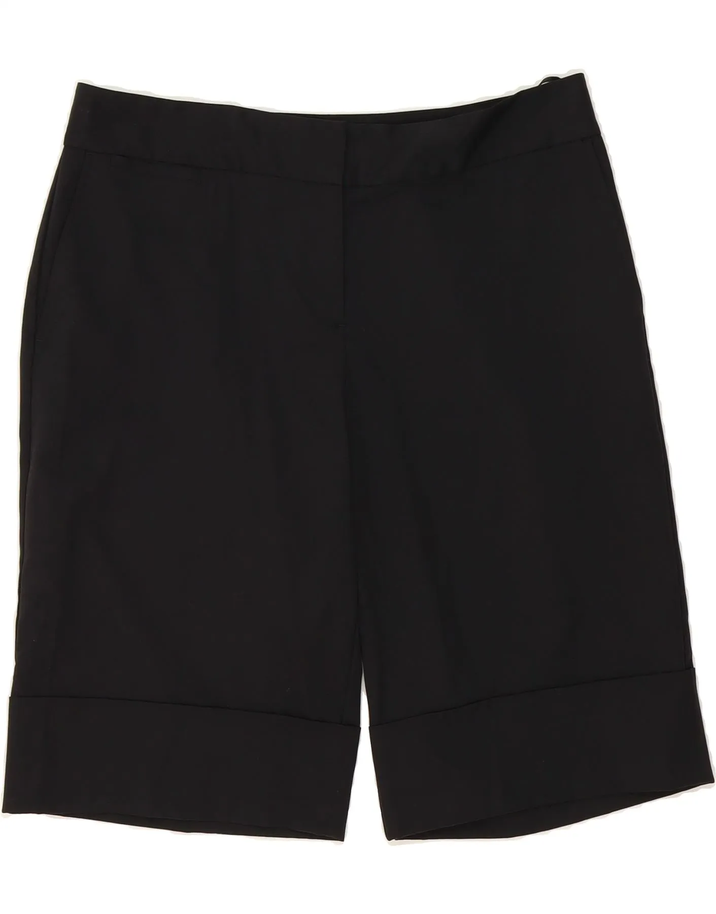 IZOD Womens Chino Shorts US 12 Large W34 Black Polyester Mountain Retreat Cocktail Event