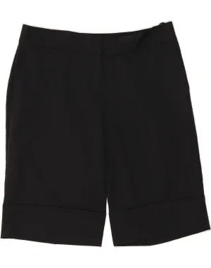 IZOD Womens Chino Shorts US 12 Large W34 Black Polyester Mountain Retreat Cocktail Event
