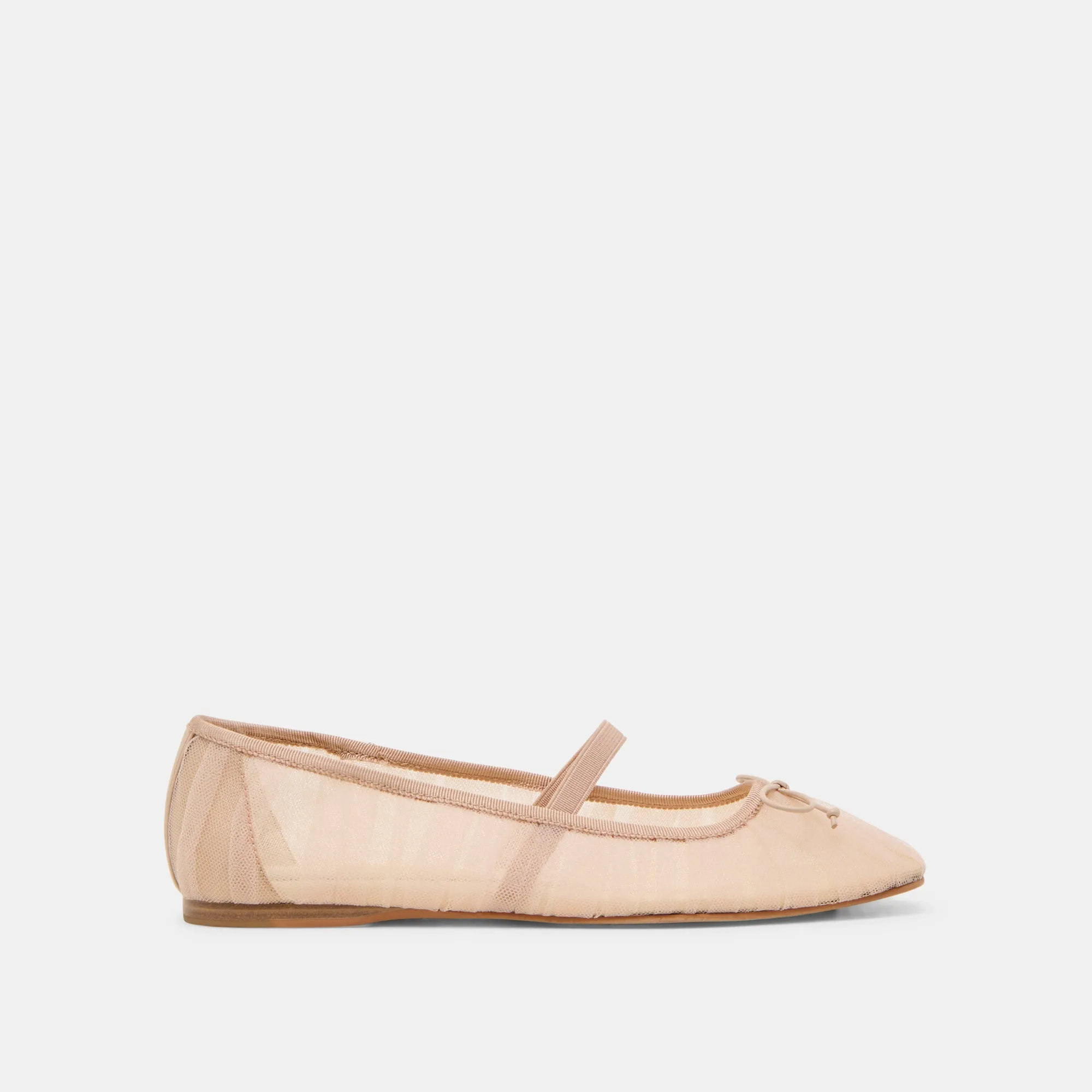 RAEVEN BALLET FLATS PRALINE TULLE Stone Step Gallery Time