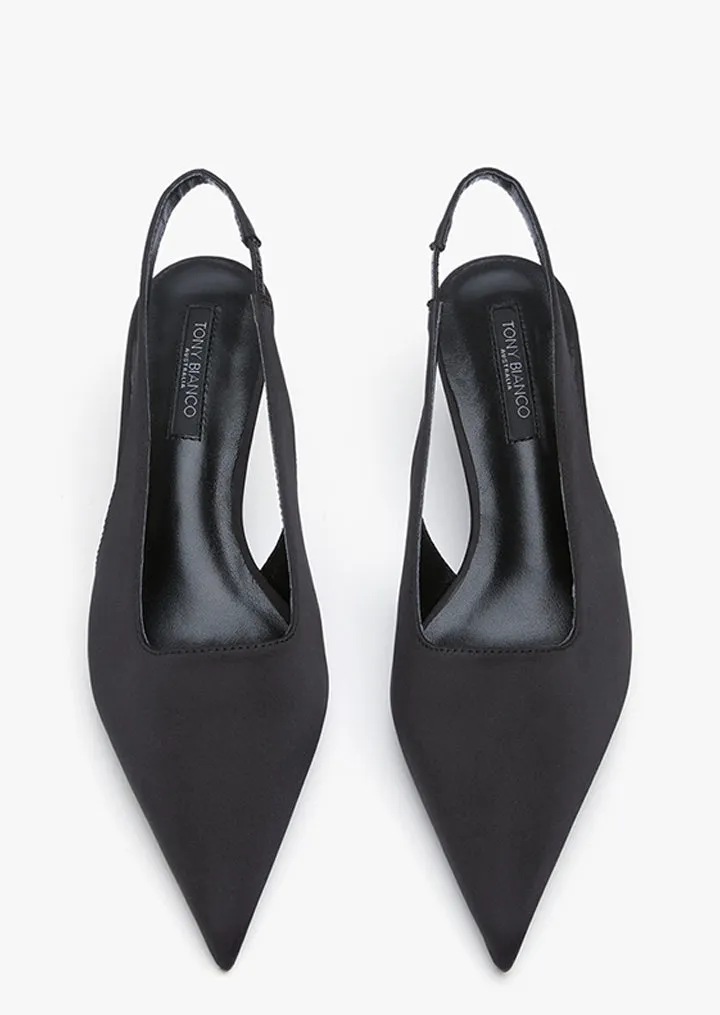 Leather Insole Ultra light Jacki Black Satin