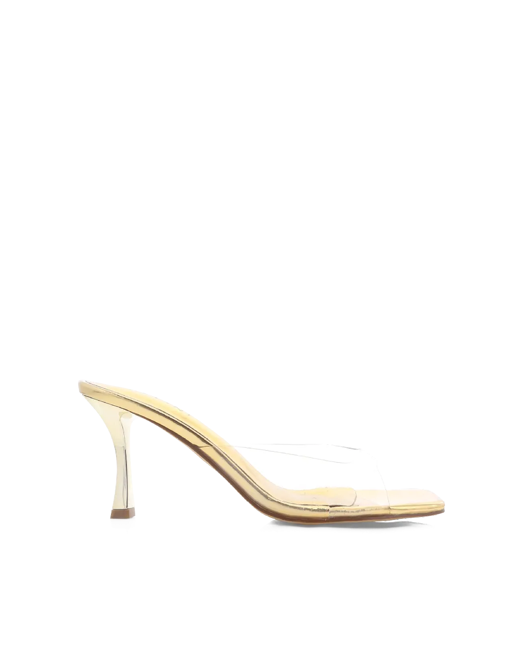 Glamorous Shoes Flirty Energy JAYCEE - GOLD CHROME-CLEAR