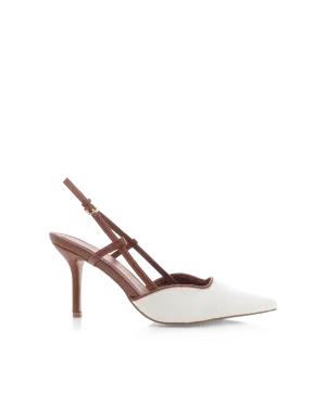 Smart Office Shoes KAMERON - NATURAL LINEN-TAN