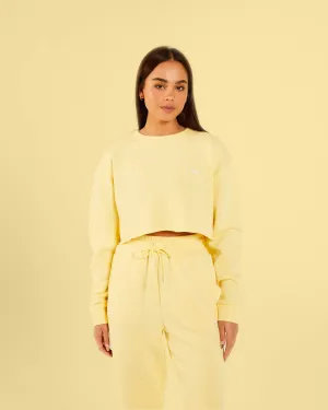 Christina Sweatshirt Soft Yellow Layer Minimal