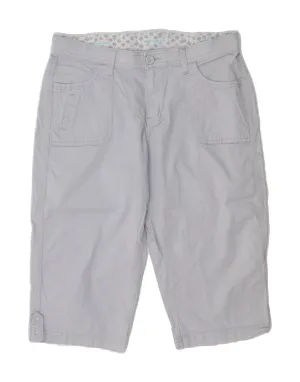 LEE Womens Casual Shorts US 12 Large W32 Grey Cotton Gym Appropriate