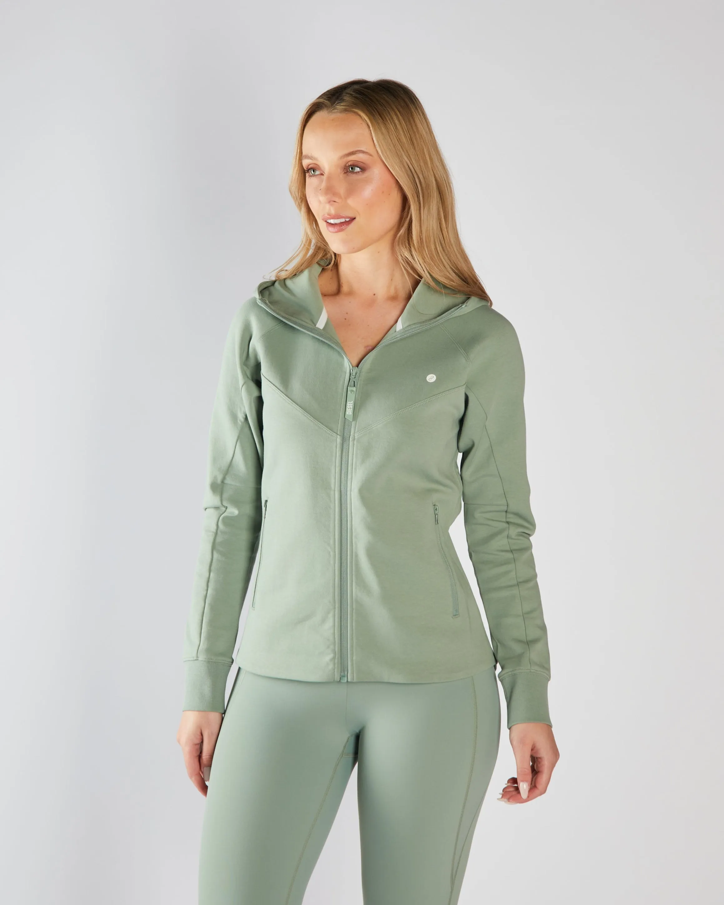 All-Day Wear Kai Full Zip Hoody Moss Green