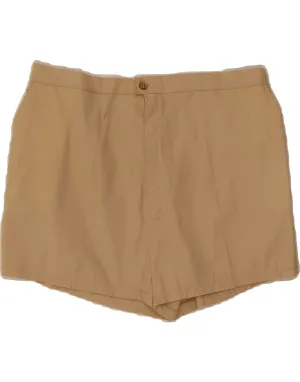 VINTAGE Womens Casual Shorts W32 Large Beige Layered Look