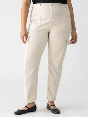 Quick Access Pockets Sculpted Hayden Cargo Standard Rise Pant Toasted Almond Extended Sizing