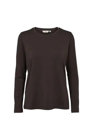 Summer Essential Jolanda LS Tee - Chocolate torte