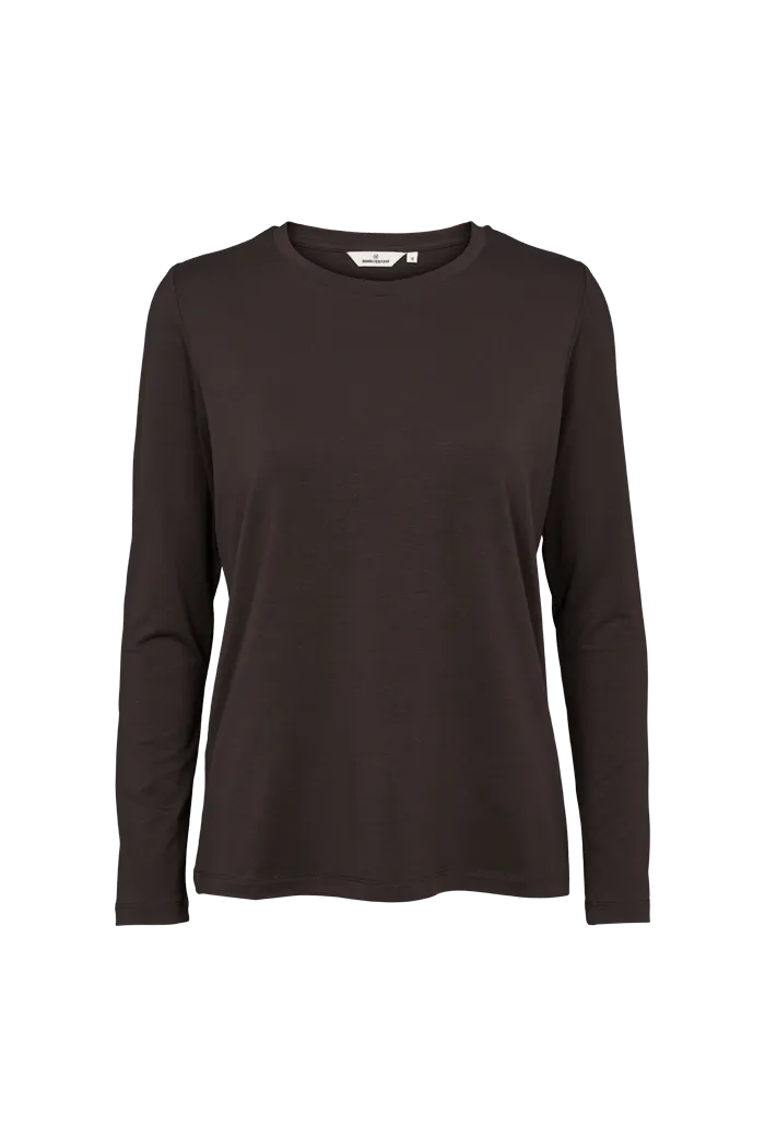 Jolanda LS Tee - Chocolate torte Fashion-Forward Look Fresh and Cool
