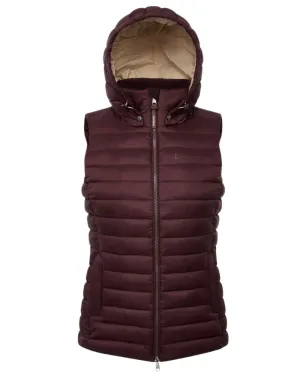 LeMieux Womens Rose Hooded Puffer Gilet Quick Coolness