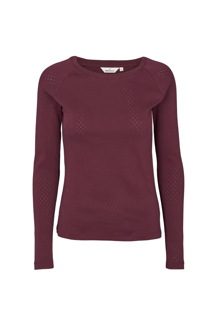 MinimalistStitching Comfortable Fit Wear Arense LS Tee - Port Royale