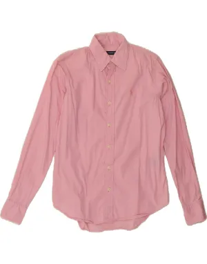 Must-Have Item Luxurious Feel RALPH LAUREN Womens Shirt US 2 XS Pink Cotton