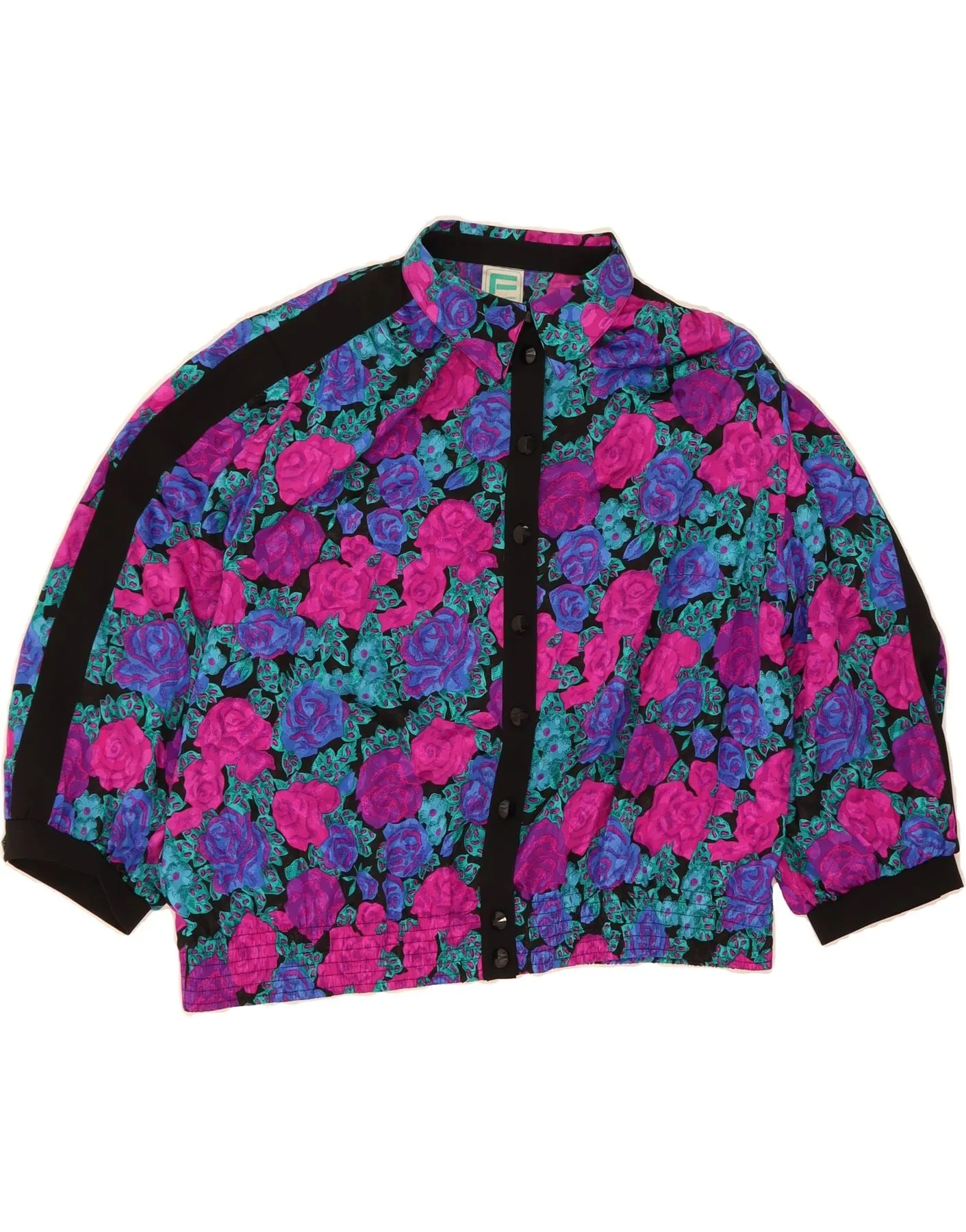 Pre Shrunk Cotton Blend Comfortable Fabric FRANKEN WALDER Womens Shirt Blouse EU 46 XL Multicoloured Floral