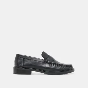BODI LOAFERS BLACK LEATHER Heat Ease Pack Easy