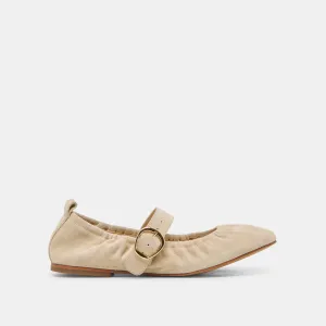 CAELY BALLET FLATS SESAME SUEDE Errand Run Relaxing Footwear