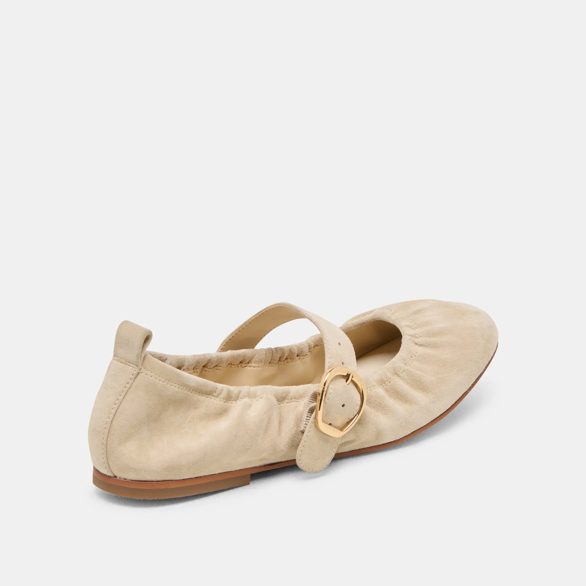 CAELY BALLET FLATS SESAME SUEDE Meet Friend Light Step