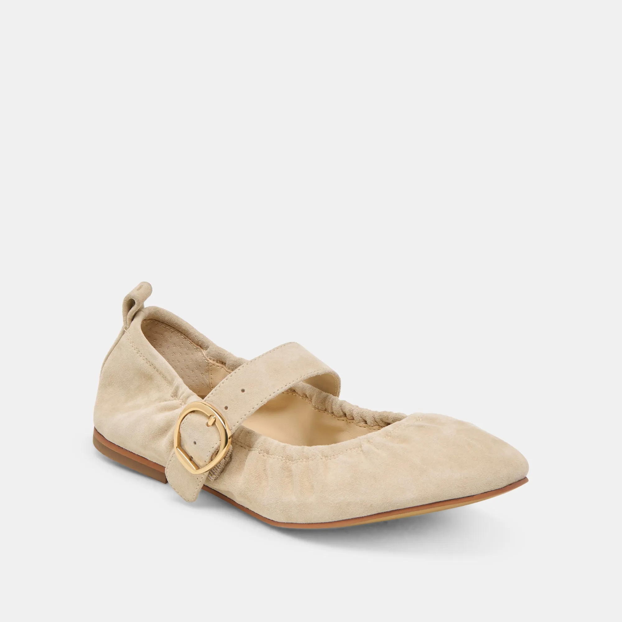 CAELY BALLET FLATS SESAME SUEDE Race Step
