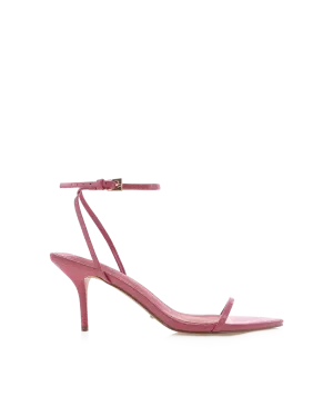 Luxury Sandals Textured Surface KASSIANI - ROSEWOOD PATENT