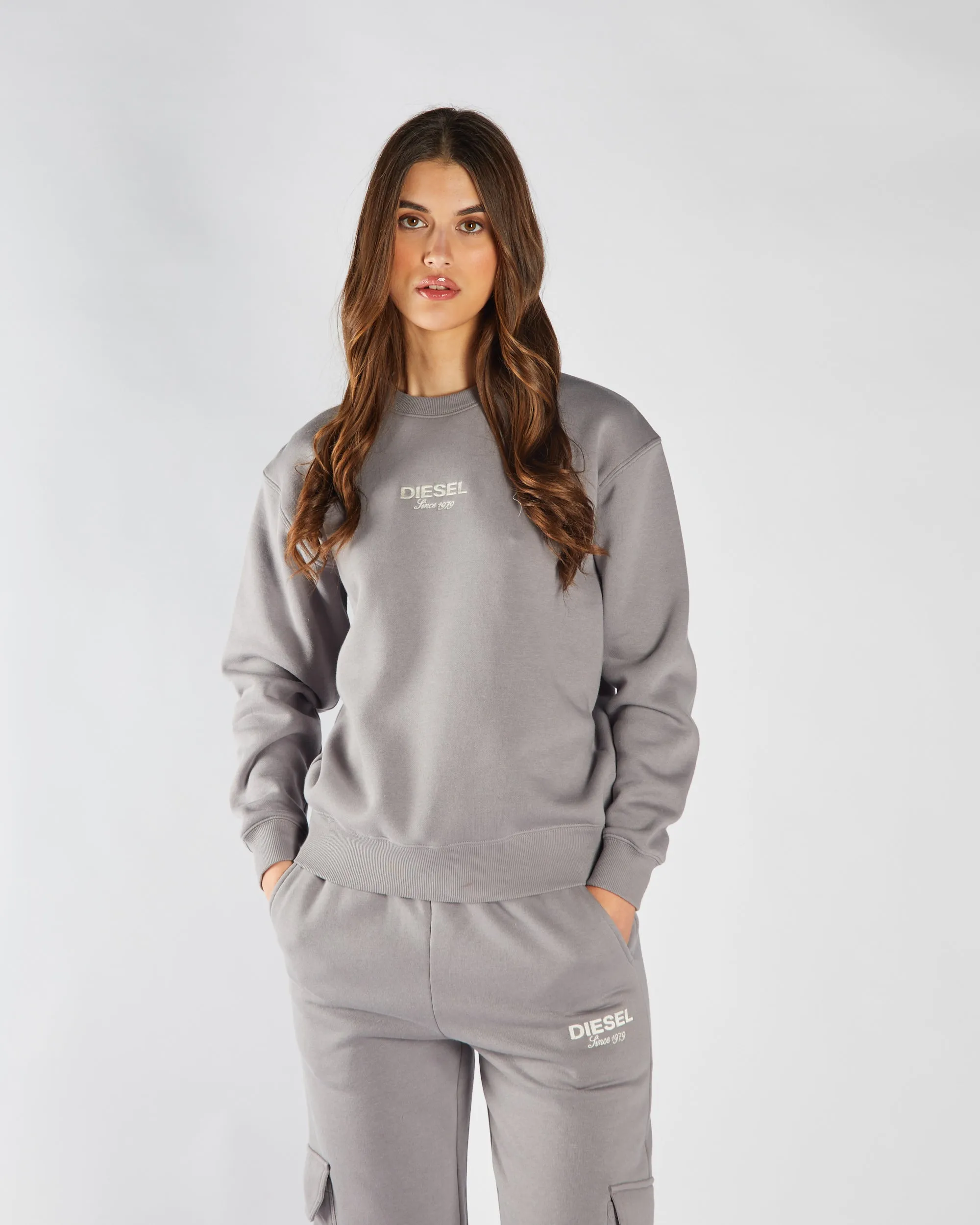 Water-Repellent Finish Coffee Run Casandra Sweatshirt Grey Blue