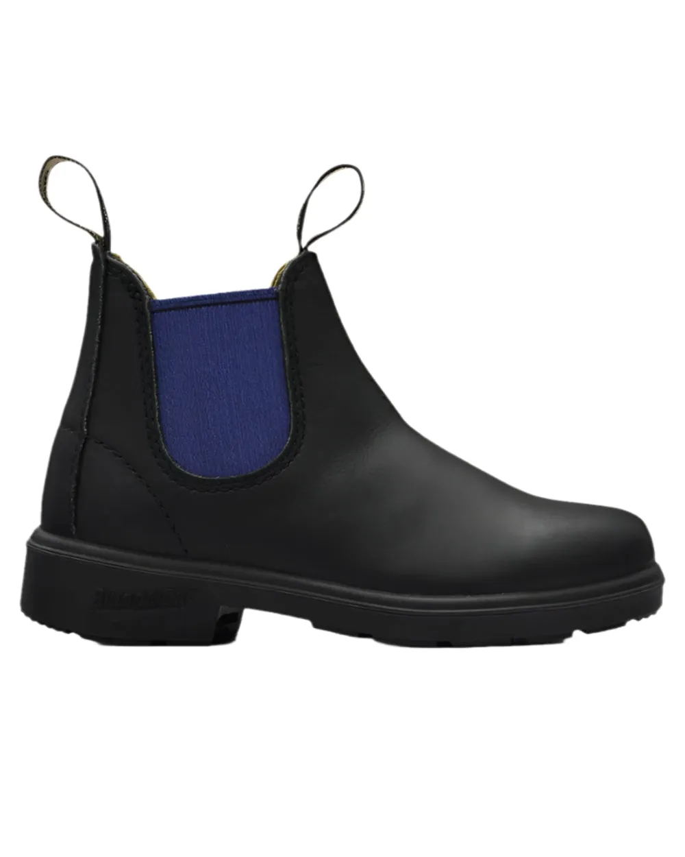 Stable Support Weather Resistant User Functional Appeal Blundstone Childrens 580 Black Blue Chelsea Boots