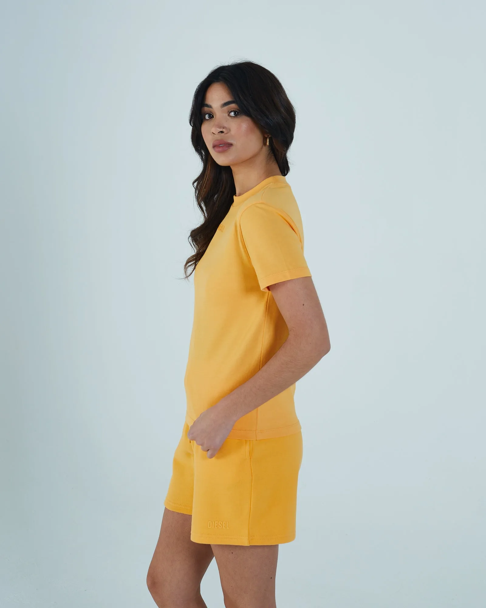 Summer Boxy T-Shirt Light Tangerine Outdoor Comfort Style