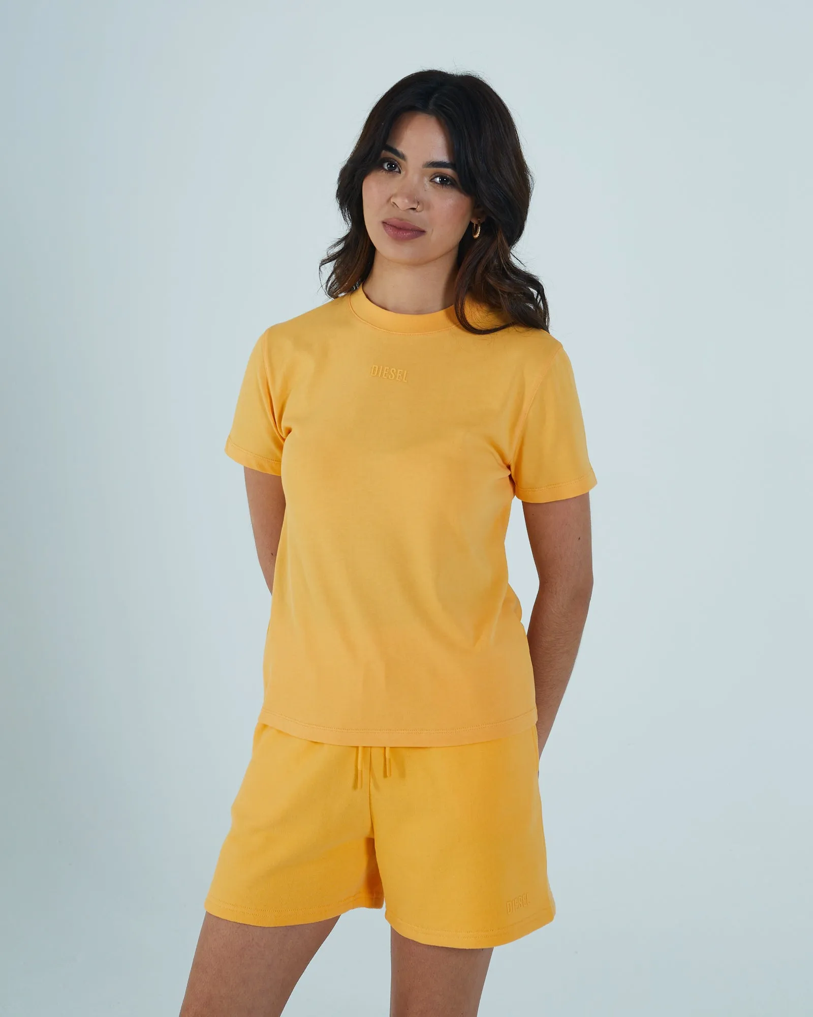 Summer Boxy T-Shirt Light Tangerine Casual Vibes