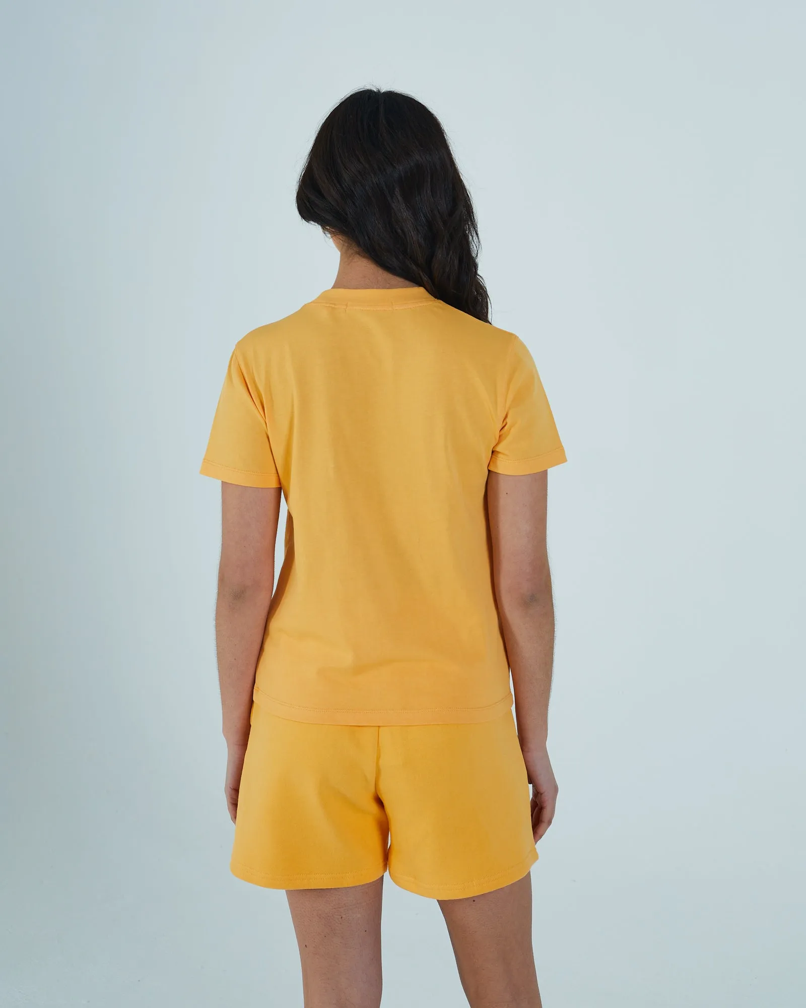 Summer Boxy T-Shirt Light Tangerine Sleek Performance Wear Urban Trend