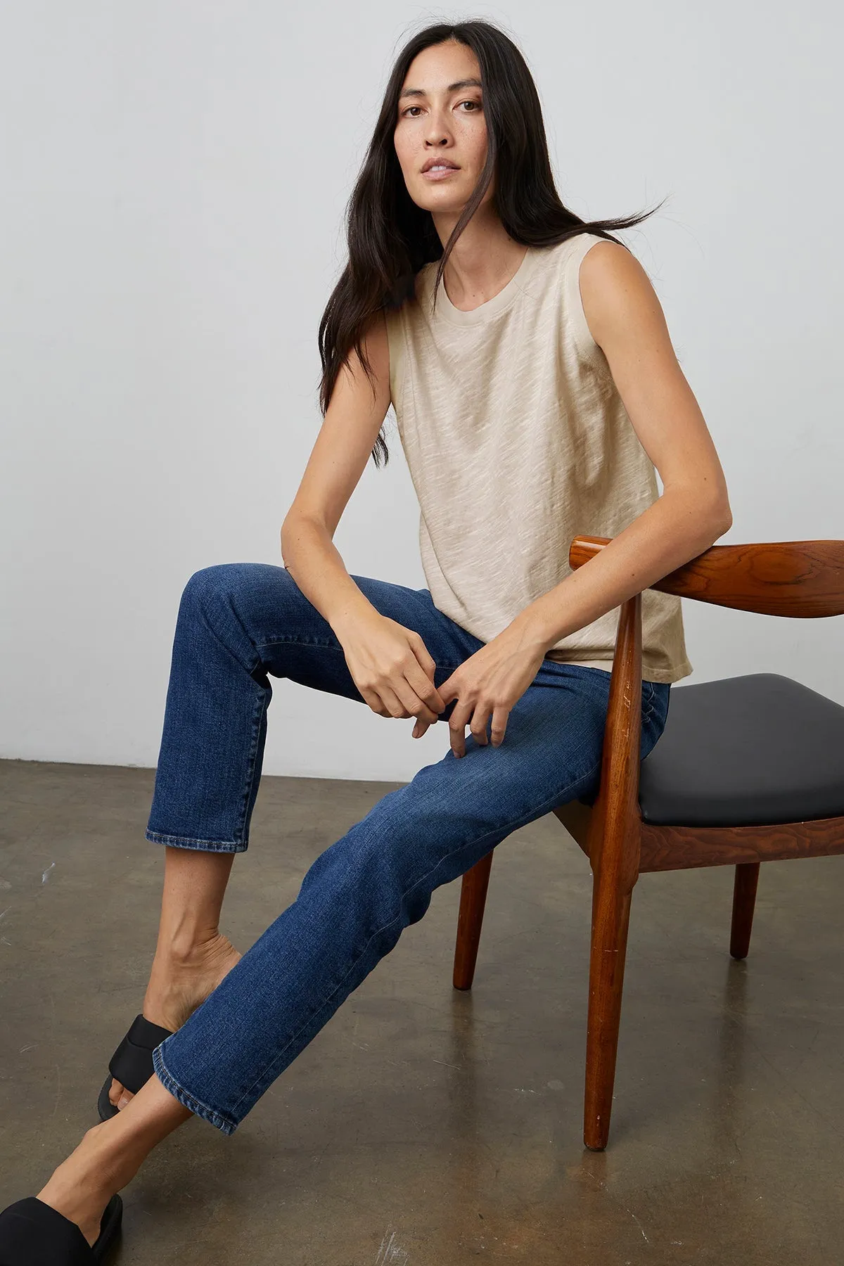 Adult sophistication Stylish and Fun ELLEN VINTAGE SLUB TANK TOP