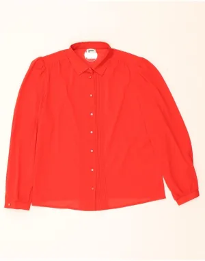 Athletic Cut Boho chic FRANKENWALDER Womens Shirt Blouse EU 44 XL Red Polyester