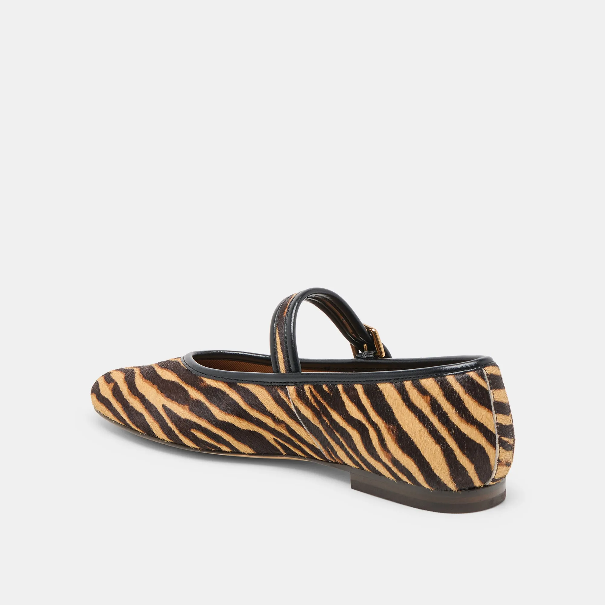 Garden Bed ROSLYN BALLET FLATS TIGER CALF HAIR