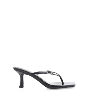 soft look Holiday Heels WILDROSE - BLACK SHINE