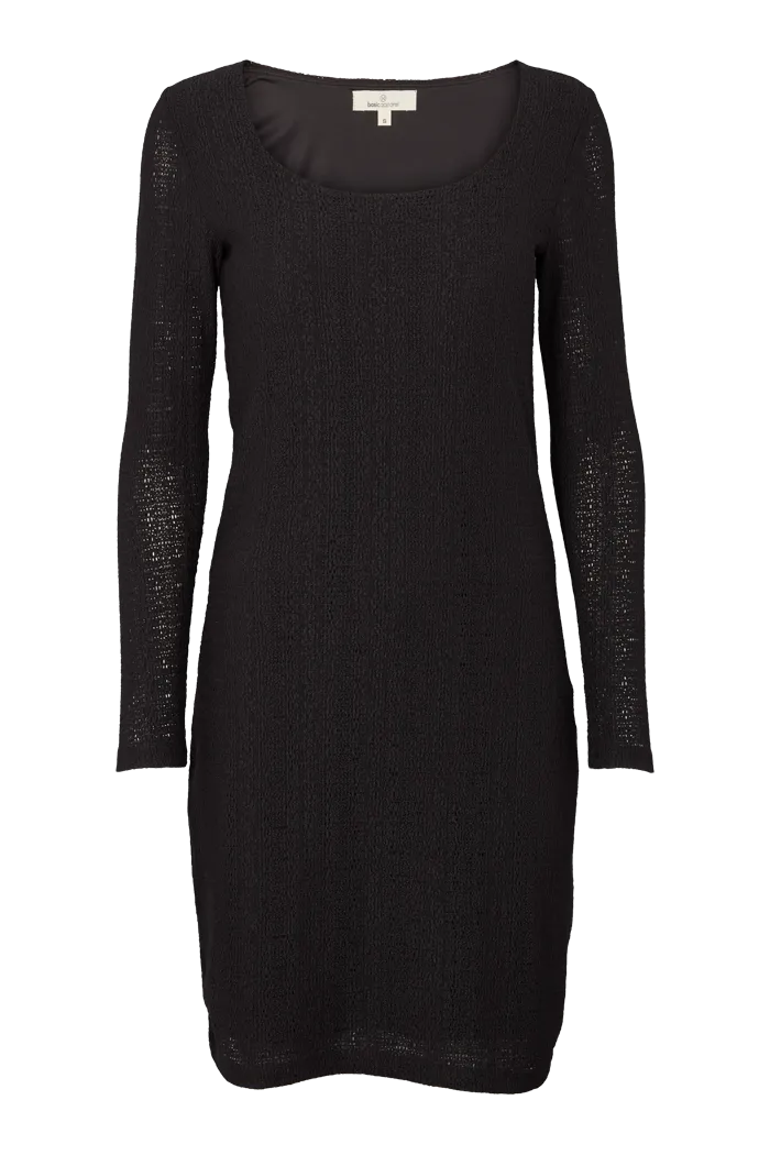 Suvi Scoop Dress - Black Fashion Layers Lightweight Comfort