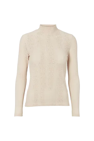 Suvi T-neck - White Swan teenagers' Durable Collar Construction