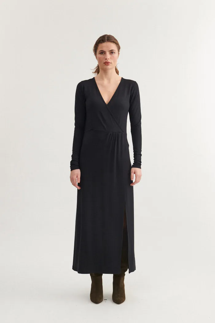 Sadie V. Dress - Black Family Glow Tall Girl
