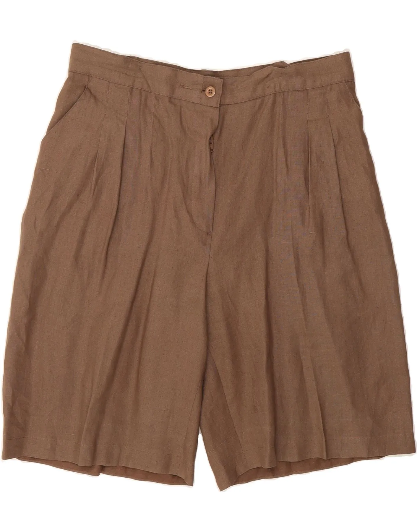 Versatile Piece BELFE Womens High Waist Casual Shorts IT 50 XL W34 Brown
