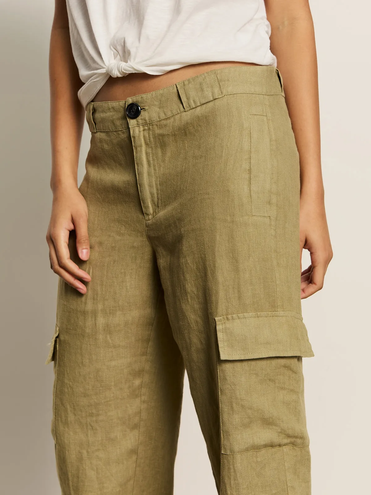 Take Over Linen Jogger Standard Rise Pant Bamboo Reflective Trim Options