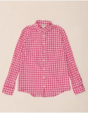 Creative Professional Dynamic Design J. CREW Womens Shirt UK 10 Small Pink Gingham