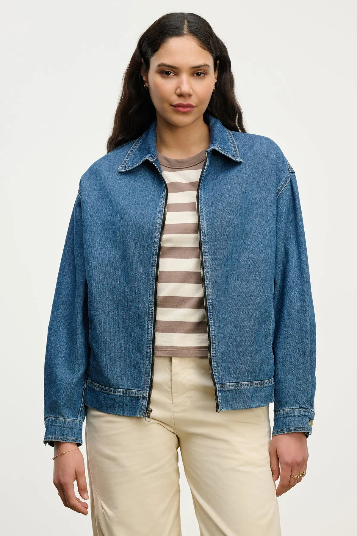 PORTER DENIM ZIP-UP JACKET One Color