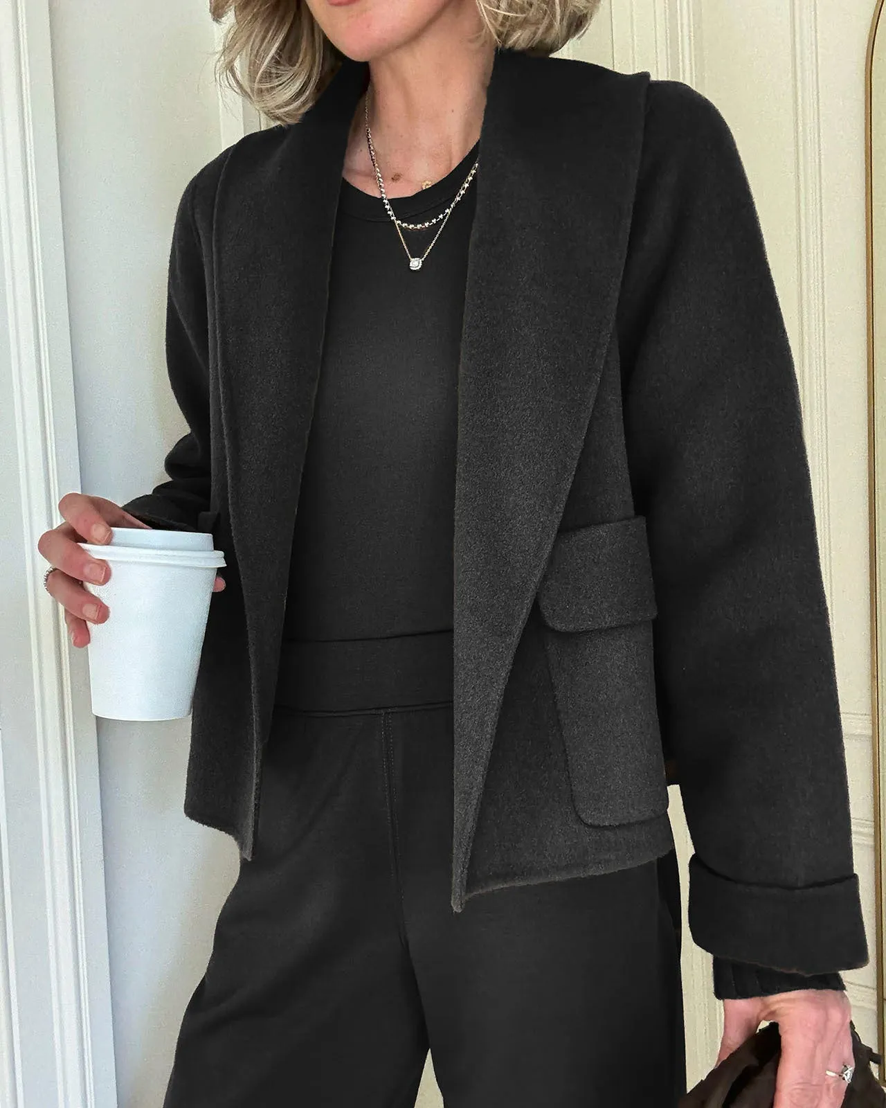 Splendid x @Cellajaneblog Crop Icon Coat Autumn Vibe Heat Guard