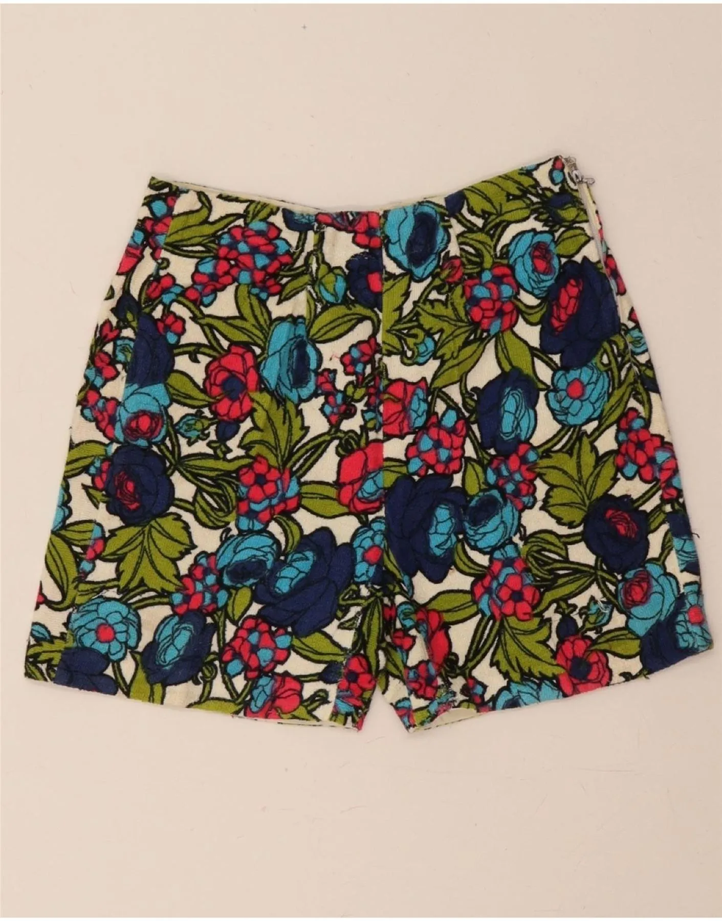 Eco-friendly Professional Look VINTAGE Womens High Waist Casual Shorts W26 Small Multicoloured Floral